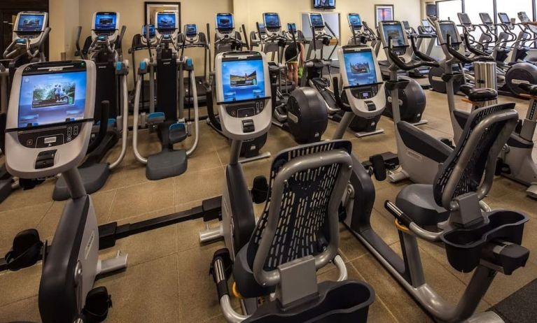 Fitness center available at Hilton Anatole.