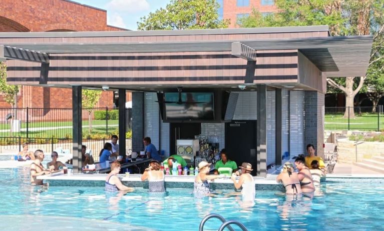 Poolside bar available at Hilton Anatole.