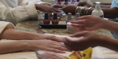 Manicures and pedicures available at Hilton Anatole.