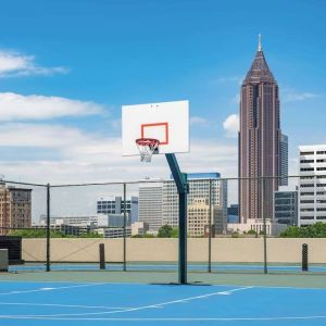 Basketball, pickleball courts and and jogging track available at Hilton Atlanta.