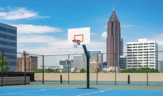 Basketball, pickleball courts and and jogging track available at Hilton Atlanta.