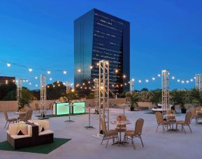 Rooftop bar at Hilton Atlanta.