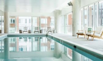 Refreshing indoor pool at Hilton Garden Inn Denver Union Station.