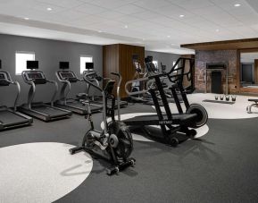 Fitness center at Hilton Garden Inn Camden Waterfront Philadelphia.