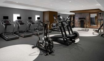 Fitness center at Hilton Garden Inn Camden Waterfront Philadelphia.