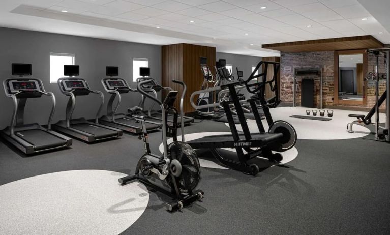 Fitness center at Hilton Garden Inn Camden Waterfront Philadelphia.