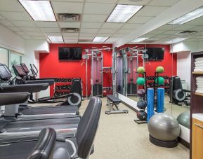 Fitness center available at Hilton Chicago-Northbrook.