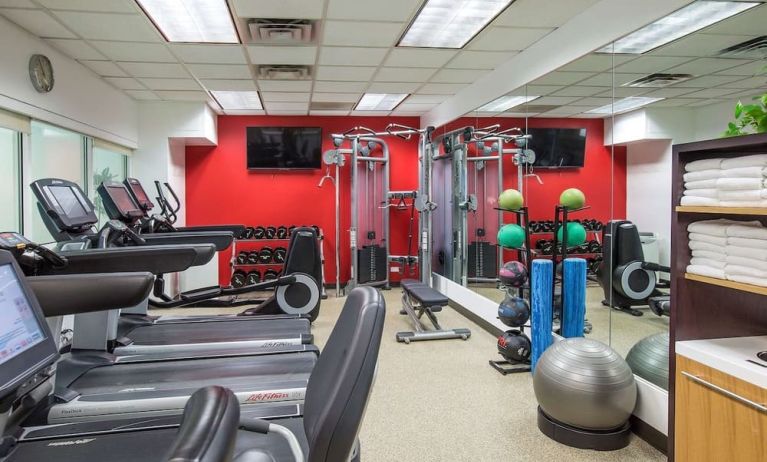 Fitness center available at Hilton Chicago-Northbrook.