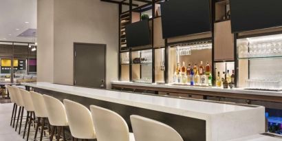 Hotel bar at Hilton Garden Inn Nashville West End Avenue.