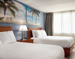 Bright and spacious day use twin room at EnVision Hotel Miami International Airport.