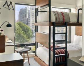 Day use twin room with work desk at Arlo SoHo.