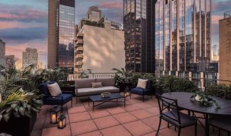 Rooftop lounge at The Benjamin Royal Sonesta New York.