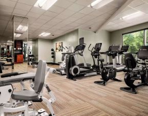 Fully equipped fitness center at Sonesta Nashville Airport.