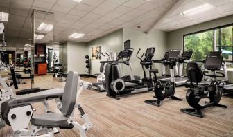 Fully equipped fitness center at Sonesta Nashville Airport.