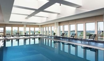 Refreshing indoor pool at Hilton Philadelphia At Penn's Landing.