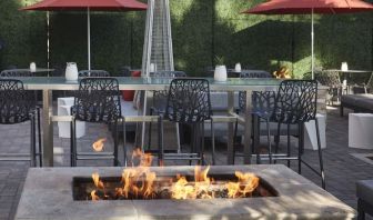 Firepit in the garden perfect for coworking at Embassy Suites By Hilton San Diego-La Jolla.