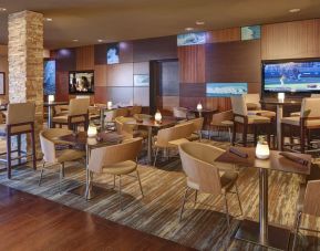 Dining area perfect for coworking at Embassy Suites By Hilton San Diego-La Jolla.