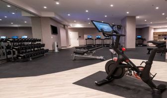 Fitness center at Hilton Crystal City At Washington Reagan National Airport.