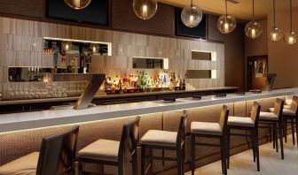 Hotel bar at Embassy Suites By Hilton Crystal City-National Airport.