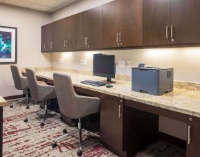 Business center at Hilton Garden Inn Washington DC/Georgetown Area.