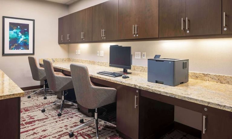 Business center at Hilton Garden Inn Washington DC/Georgetown Area.