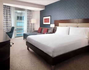 Day use room with work desk and sofa at Hilton Garden Inn Washington DC/Georgetown Area.