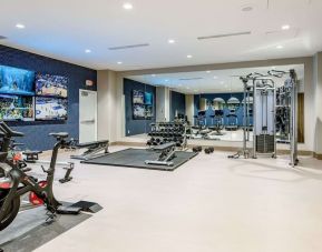 Fully equipped fitness center at Sonesta Columbus Downtown.