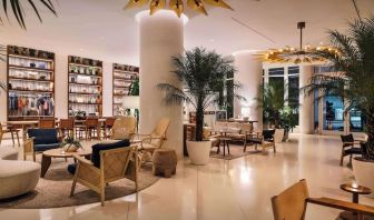 Lobby lounge at Nautilus Sonesta Miami Beach.