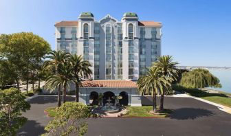 Parking area at Embassy Suites By Hilton San Francisco Airport Waterfront.