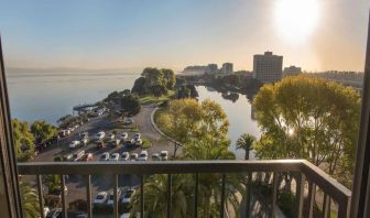 Balcony view at Embassy Suites By Hilton San Francisco Airport Waterfront.