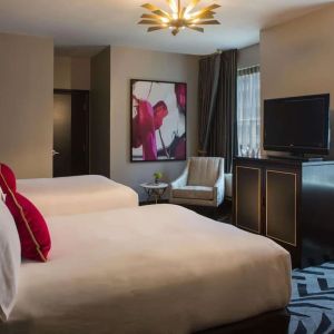 Day use twin room at The Allegro Royal Sonesta Hotel Chicago Loop.