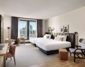 Day use twin room with work desk at The Clift Royal Sonesta.