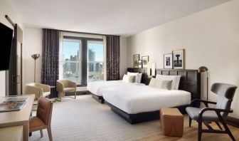 Day use twin room with work desk at The Clift Royal Sonesta.