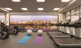 Fitness center available at Hyatt Place West End Georgetown.