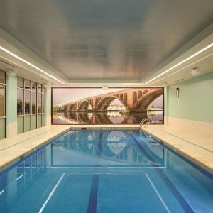 Refreshing indoor pool at Hyatt Place West End Georgetown.