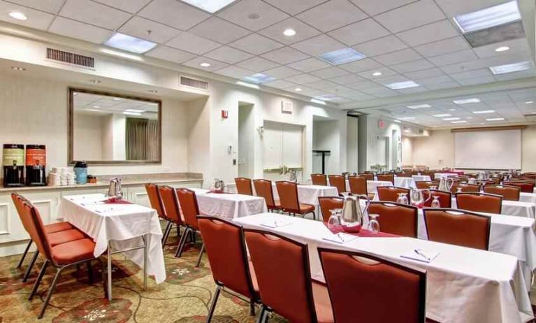 Bright and comfortable conference room perfect for every business meeting at the Hilton Garden Inn Calgary Airport.