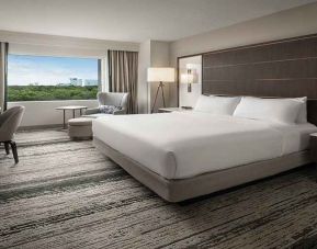 Deluxe king room with TV screen and amazing view at the Signia by Hilton Orlando Bonnet Creek.