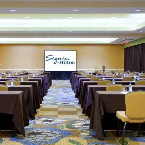 Elegant conference room suitable for any business meeting at the Signia by Hilton Orlando Bonnet Creek.