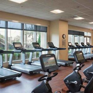 Fully equipped fitness center at the Signia by Hilton Orlando Bonnet Creek.