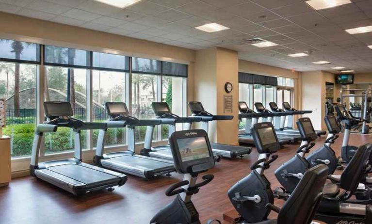 Fully equipped fitness center at the Signia by Hilton Orlando Bonnet Creek.