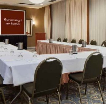 Comfortable meeting room perfect for privacy and small groups at the DoubleTree by Hilton Orlando Downtown.