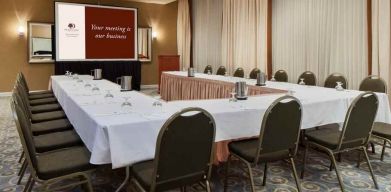 Comfortable meeting room perfect for privacy and small groups at the DoubleTree by Hilton Orlando Downtown.