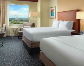 Comfortable and spacious 2 queen size beds suite at the Hilton Orlando.
