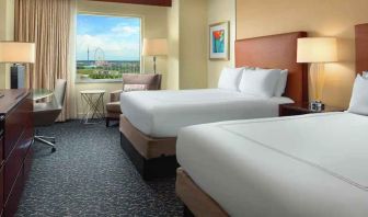 Comfortable and spacious 2 queen size beds suite at the Hilton Orlando.