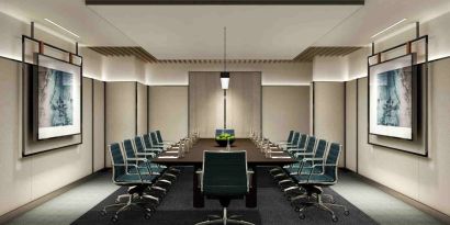 Elegant meeting room suitable for any business appointment at the Hilton Singapore Orchard.