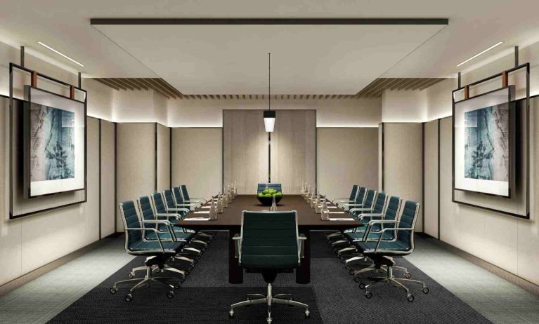 Elegant meeting room suitable for any business appointment at the Hilton Singapore Orchard.