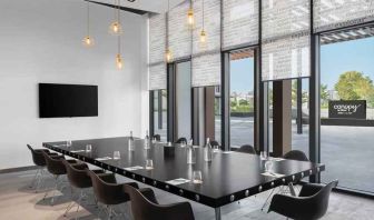 Elegant meeting room perfect for every business occasion at the Canopy by Hilton Dubai Al Seef.