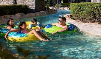 Outdoor pool river perfect for kids and families at the Signia by Hilton Orlando Bonnet Creek.