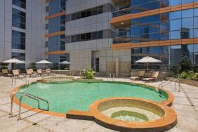 Beautiful outside pool at the DoubleTree by Hilton Hotel and Residences Dubai Al Barsha