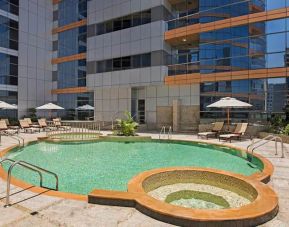 Beautiful outside pool at the DoubleTree by Hilton Hotel and Residences Dubai Al Barsha